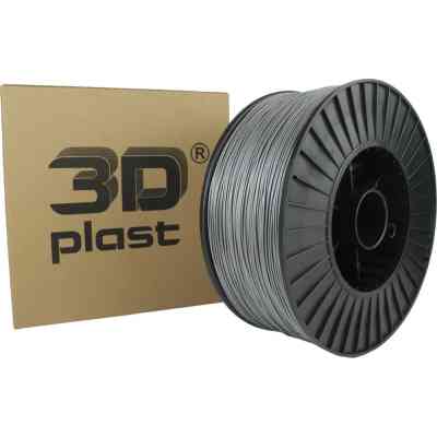 Пластик для 3D-принтера 3Dplast PLA 1.75мм, 3кг, gray - metallic (3DPLA1753GRMT) Вінниця