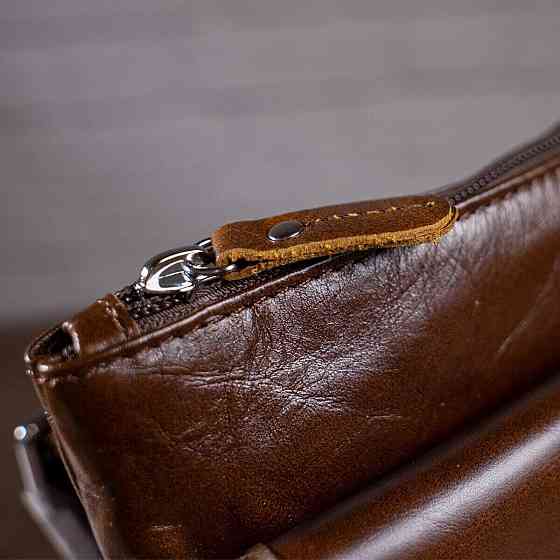 Сумка чоловіча Vintage 14091 Коричнева Київ