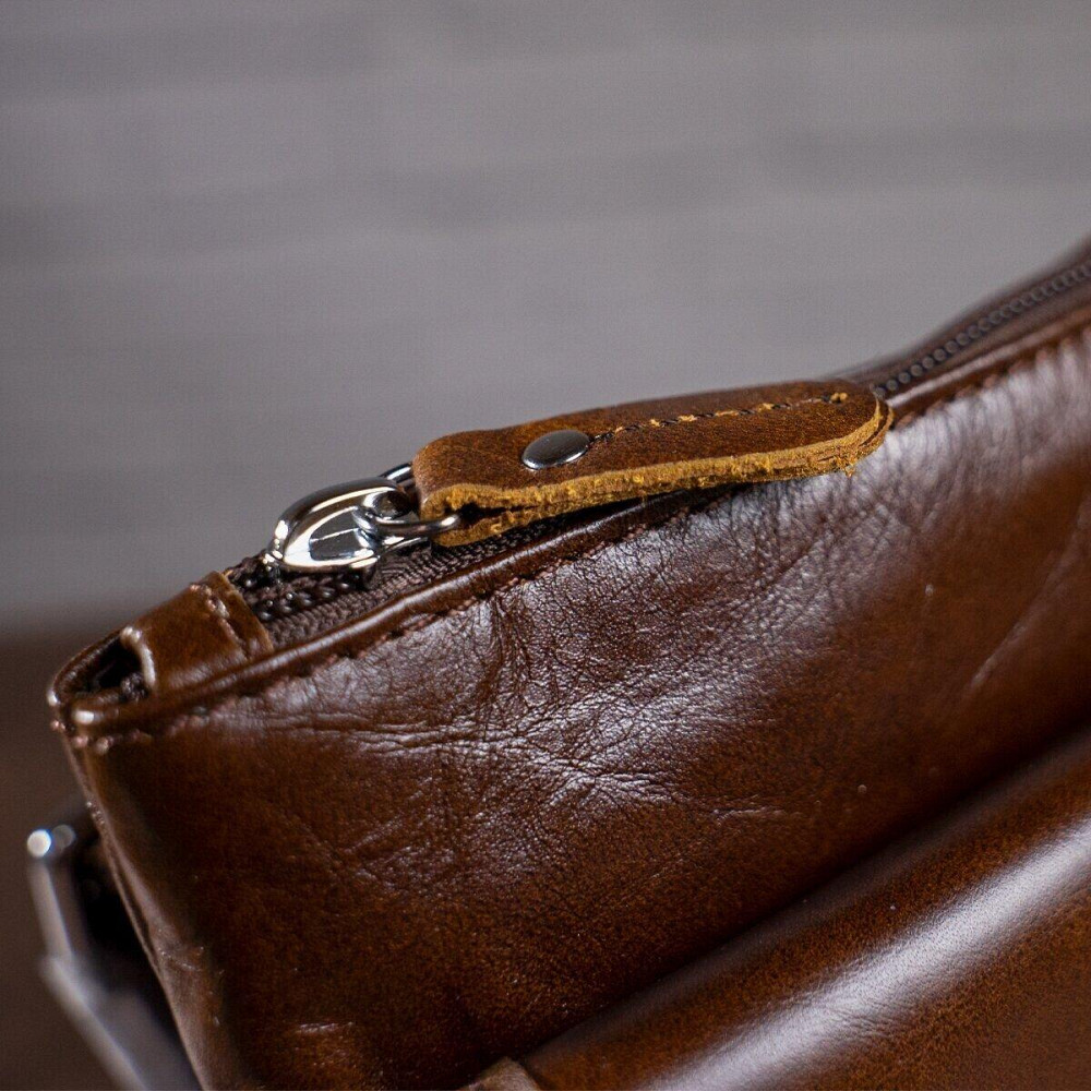 Сумка чоловіча Vintage 14091 Коричнева Київ - фото 1