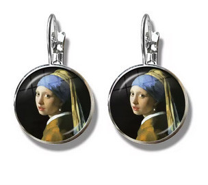 Сережки жіночі модні Ян Вермеєр Дівчина з перлиною сережкою Київ - фото 1