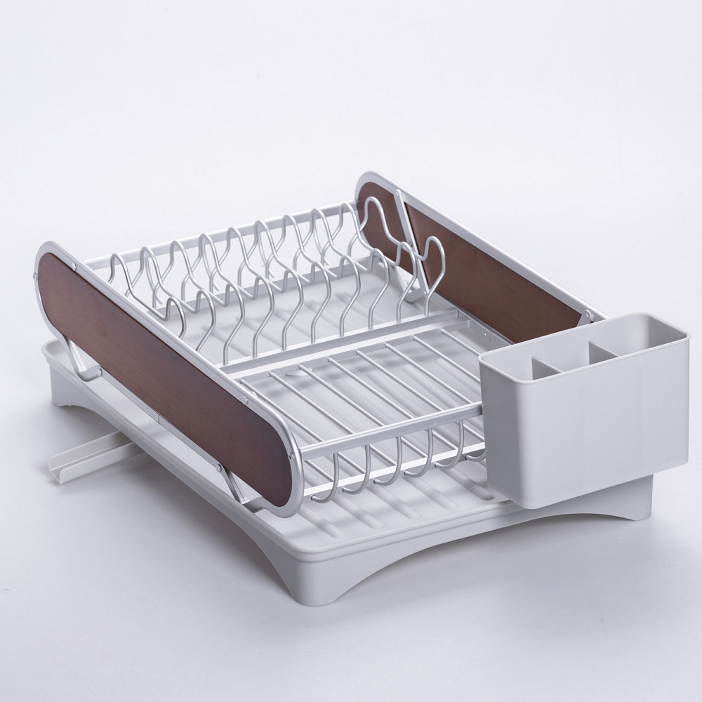 Yiwu Сушарка для посуду алюмінієва з піддоном пластиковим 47x29x13 см HP-46-9-A Коломыя - изображение 7