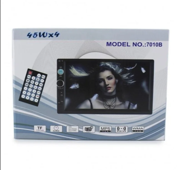Автомагнитола 2Din MP5 7010B+BT, сенсорный 7