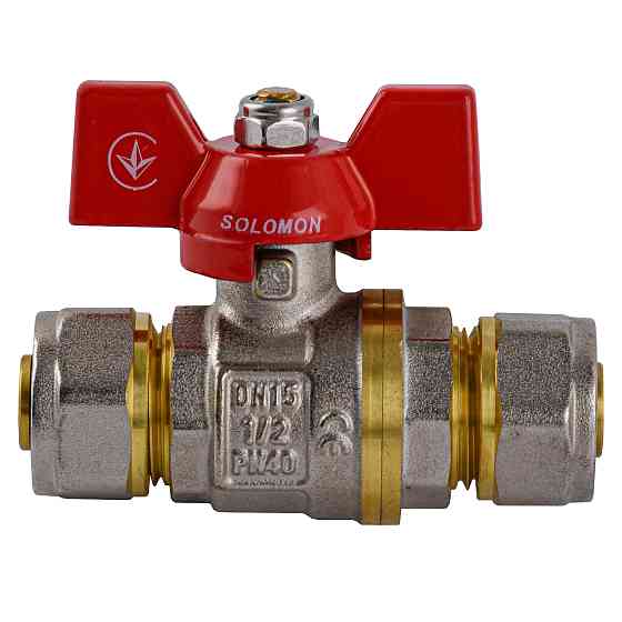 Кран кульовий для металопластика SOLOMON 16х16 B1182 Київ
