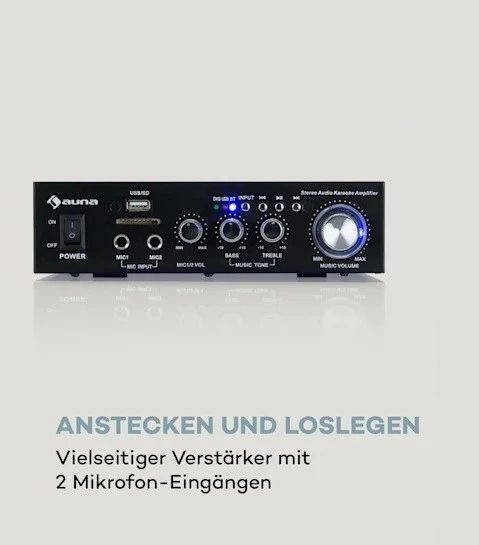 УЦЕНКА! Усилитель с функцией караоке Auna Karaoke Star 2 Bluetooth из Германии Днепр - изображение 1