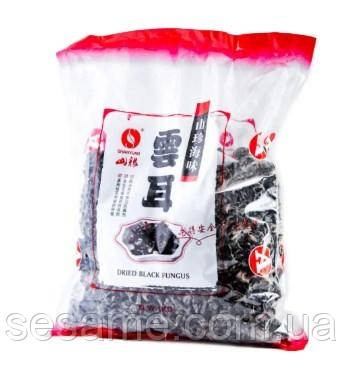 Древесный гриб Муэр чёрный сушеный Блек Фунгус Shanyuan 1кг (Китай) Харьков - изображение 1