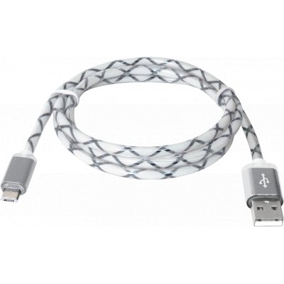Дата кабель USB08-03LT USB - Micro USB, GrayLED backlight, 1m Defender (87554) Винница