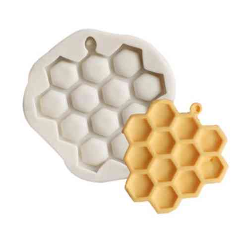 Молд силиконовый Соты 57 на 55 мм серый Киев