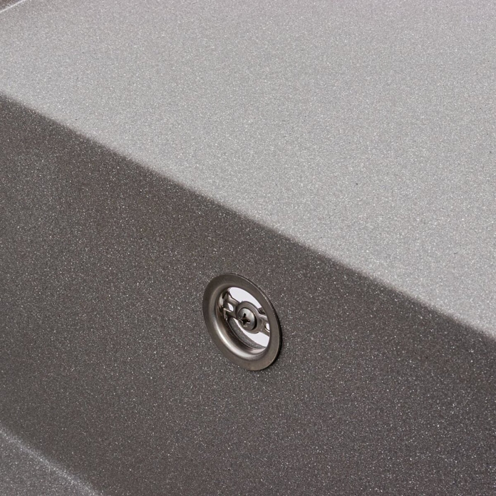 Гранітна мийка для кухні VALESO ATLAS 9651 матова Сірий мусон Коломыя - изображение 6