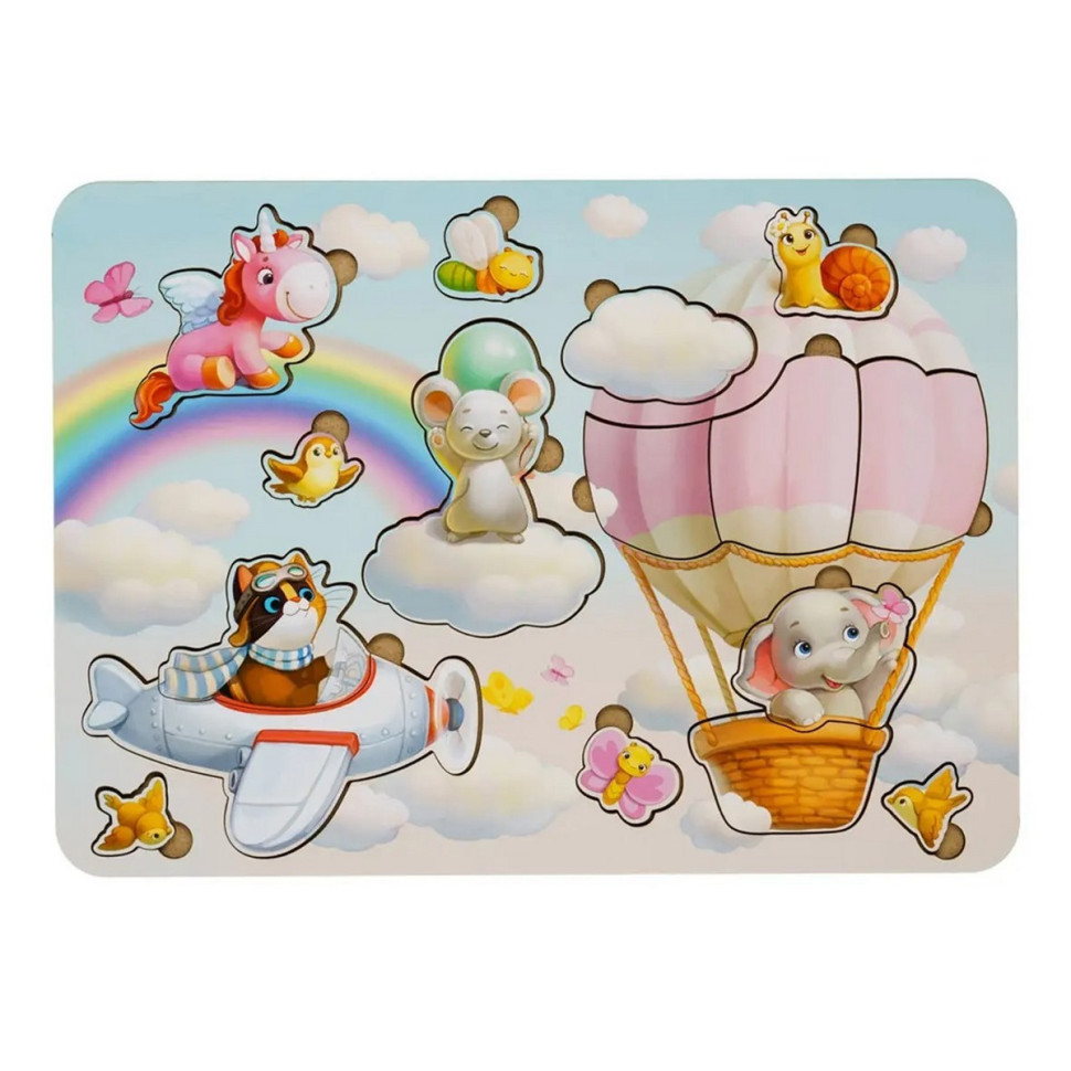 Деревянный пазл-вкладыш 