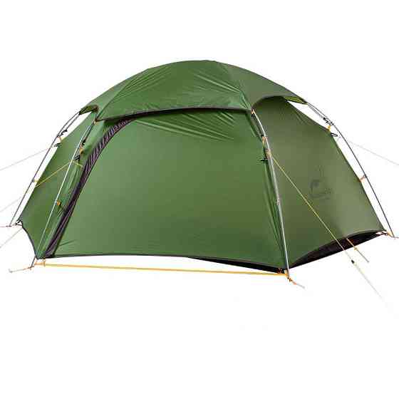 Двомісний намет зі сферичним куполом Naturehike Cloud Peak 2 NH17K240-Y 20D (Темно-зелений) Вінниця