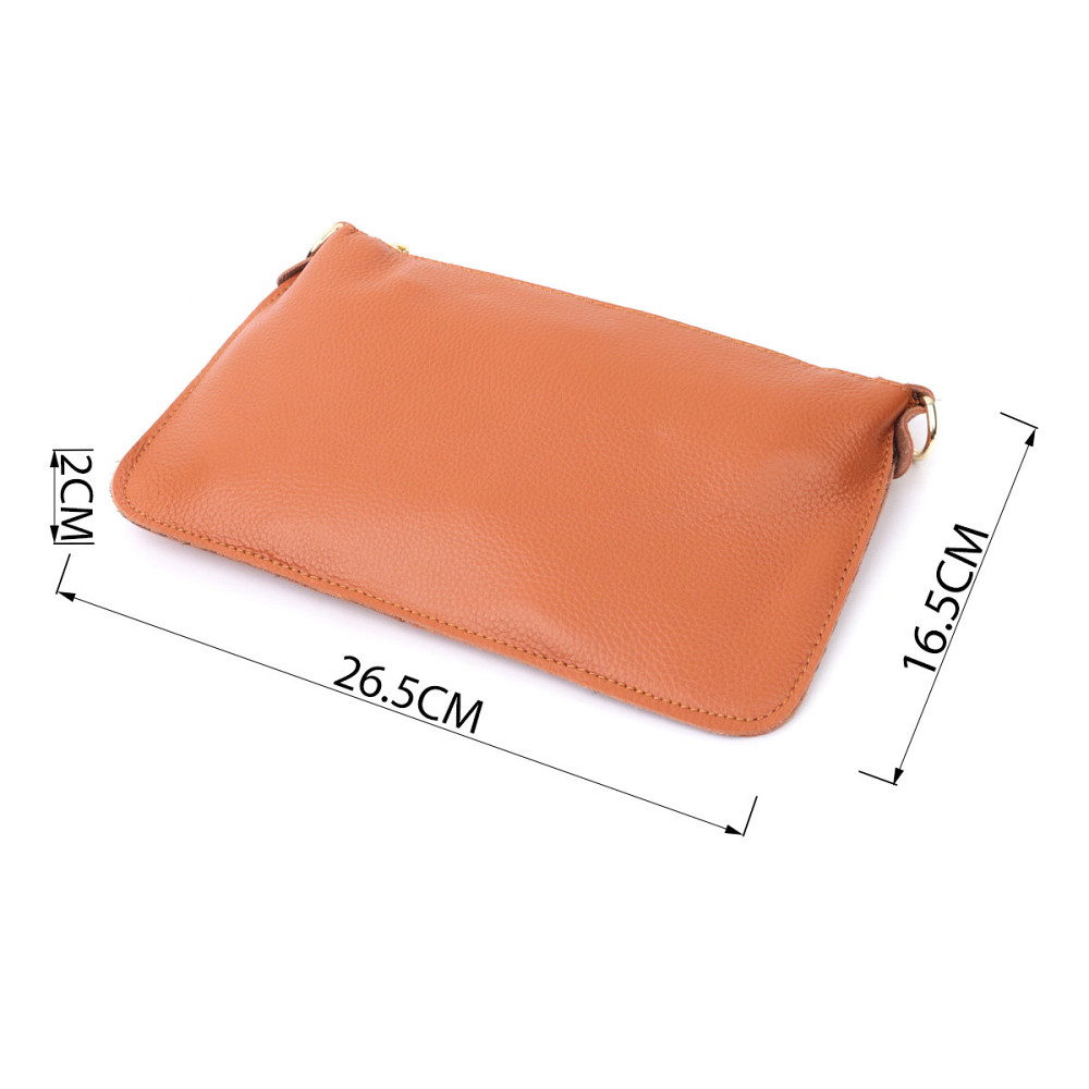 Универсальная женская сумка-клатч с двумя ремнями из натуральной кожи Vintage 22645 Рыжая Киев - изображение 3