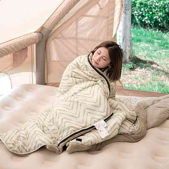 Спальний мішок Naturehike DP200 CNK2300SD012 правий, бежевий Київ