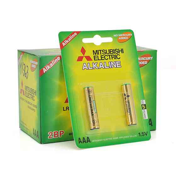 Батарейка щелочная MITSUBISHI 1.5V AAA/LR03, 2pcs/card, 24pcs/inner box, 288pcs/ctn (комплект 2шт) Полтава