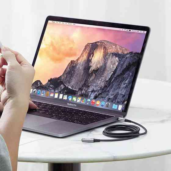 Аудіокабель HOCO UPA20 подовжувач 2м сірий металевий Київ