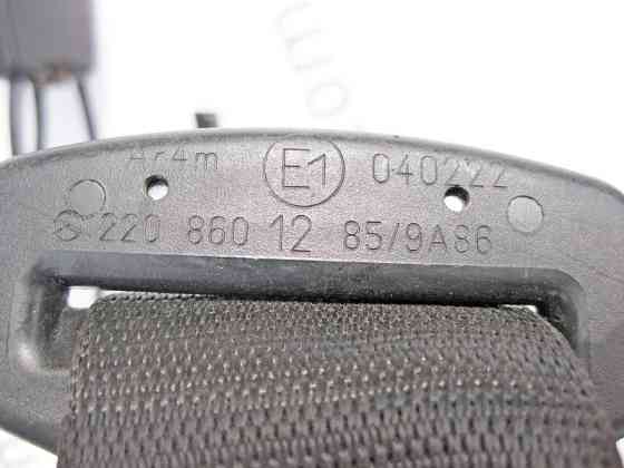 Mercedes-Benz  A2208601285 9A86 Ремінь безпеки задній центральний чорний S-Class W220 Одеса