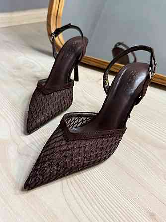Туфли женские Meideli 2051-8 слинбеки сетка на шпильке коричневые, 39, 25,5 см Киев