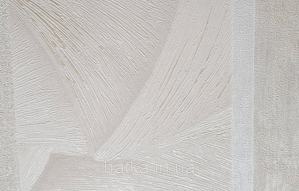 Шпалери вінілові на флізеліні Ritus Marburg метрові геометрія смуги фігури 3д світло-бежеві сріблясті Київ - фото 3