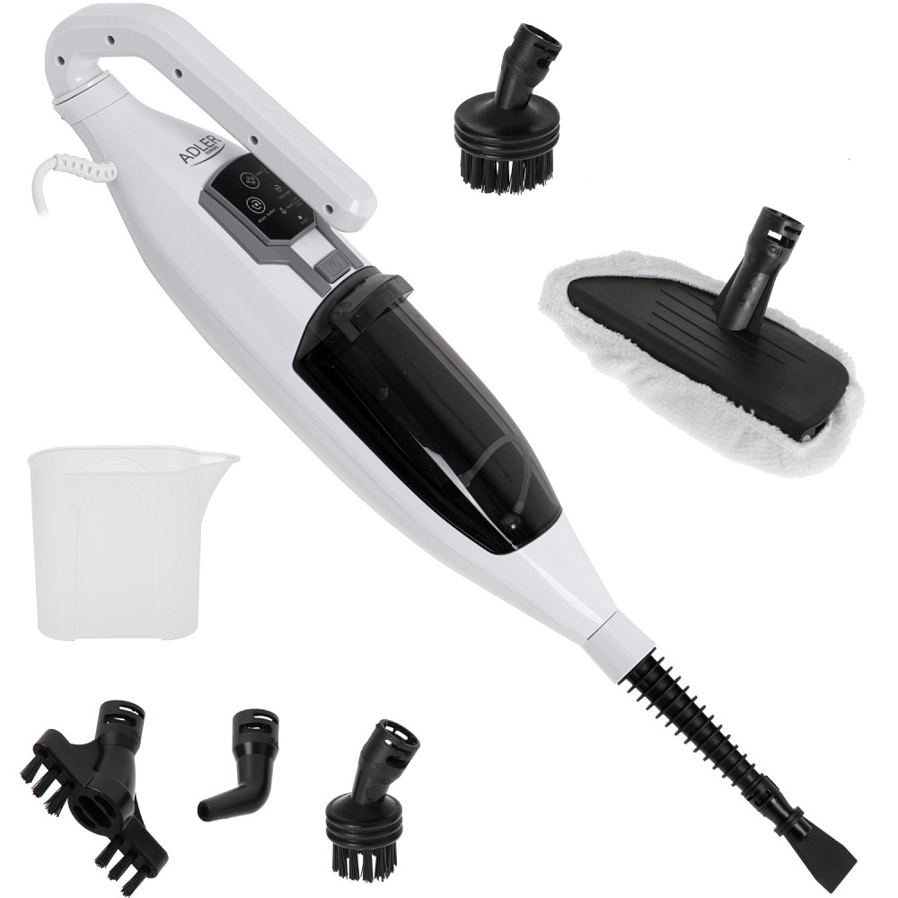 Парова швабра Adler AD 7052 обертова/ 1300Вт/ 550мл/ 3 потужності пари/ біла Вінниця - фото 6