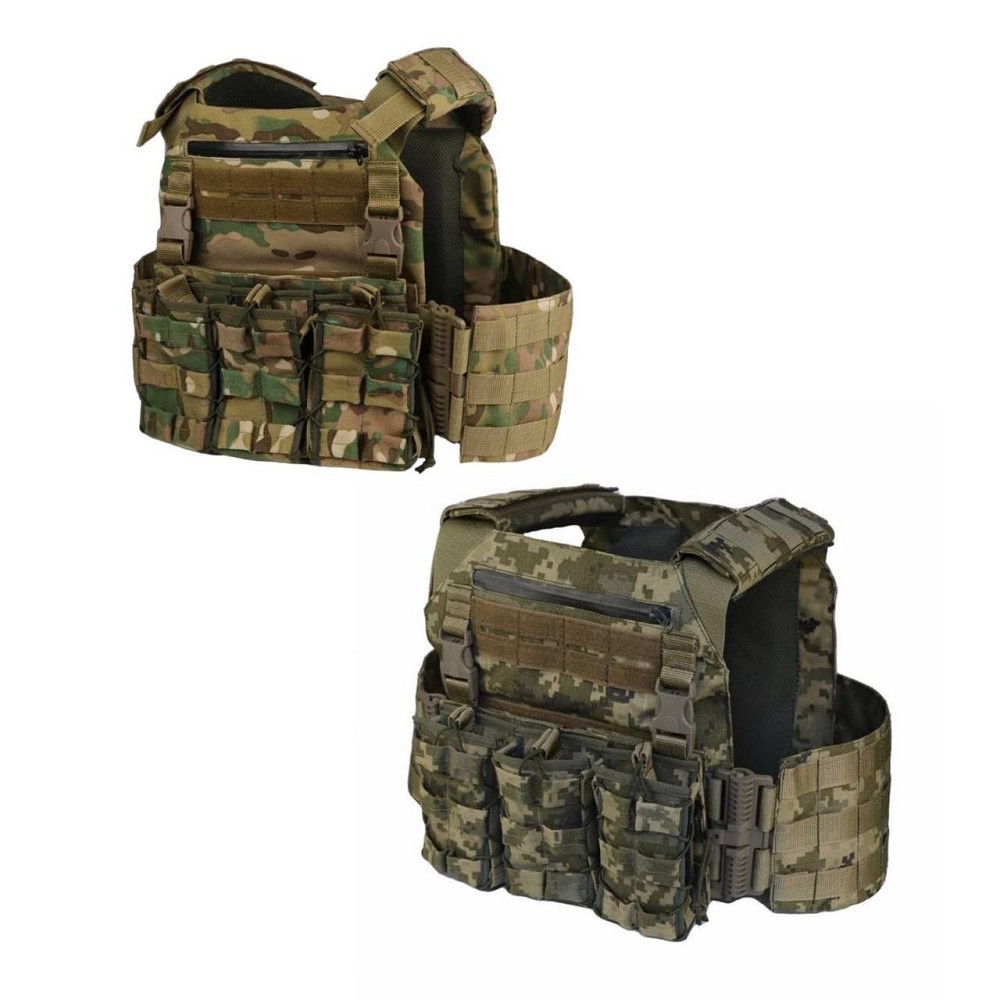 Тактична плитоноска з швидкознімною системою (без плит) Мультикам Вінниця - фото 7