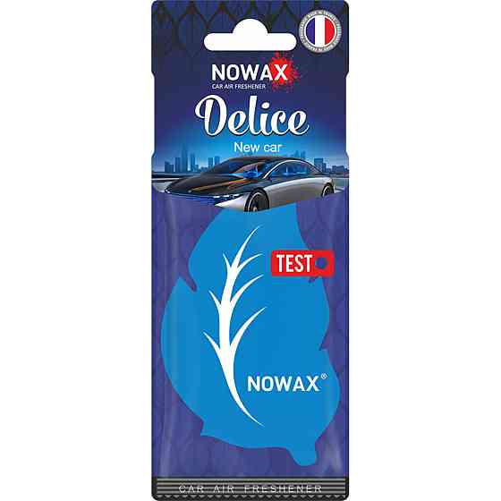 Ароматизатор повітря целюлозний Nowax серія Delice - New Car Київ