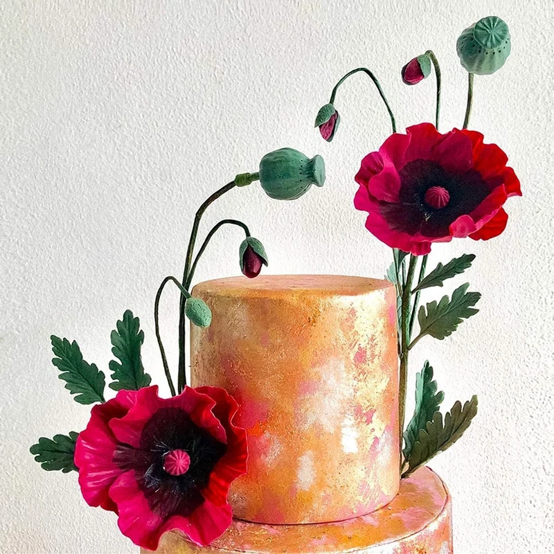 Молд силиконовый Маки 185 на 108 мм белый Киев - изображение 4