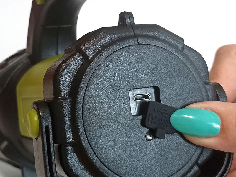 Ліхтар ручний A-T80C із вбудованим акумулятором 2400 mAh Харків - фото 2