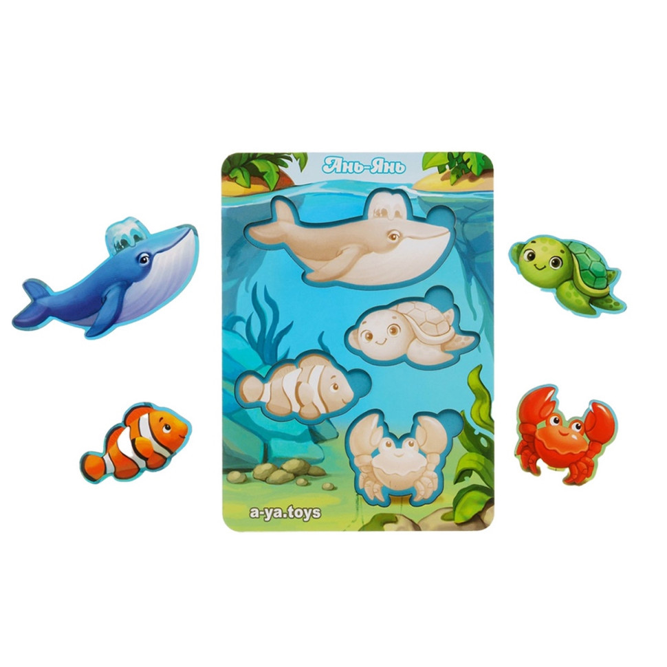 Деревянный пазл-вкладыш 