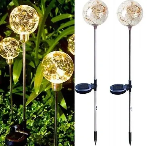 Светильник садовый Светодиодный Шар 7 WW 2 шт в упаковке  работа  до 8-12 часов Одесса - изображение 1