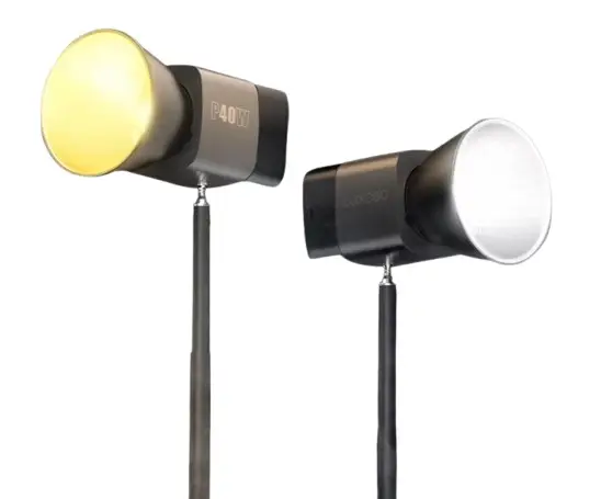 Монохроматический осветитель Luxceo P40W COB LED для фотостудии Винница