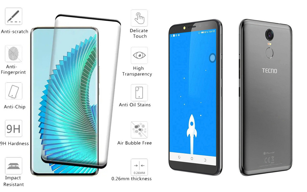 Защитное стекло HyperGlass Pro для TECNO Pouvoir 2 Pro (LA7 pro) – максимальная чувствительность и защита Киев - изображение 2