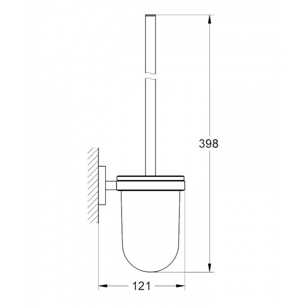 Туалетний йоржик настінний GROHE ESSENTILAS 40374001 Київ - фото 3