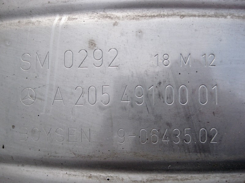 Mercedes-Benz  A2054905603 Труба випуску відпрацьованих газів з фільтром сажі для двигунів M264 R4 1.5 2.0л M274 1.6 C-Class W205 Одеса - фото 5