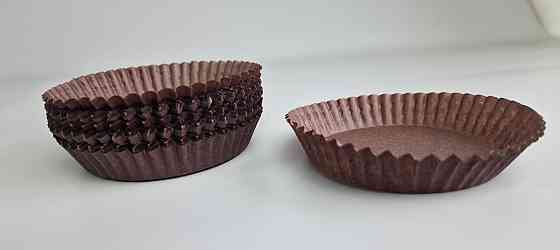 Тартолітка для кексів 11А кругла коричнева D90 H20 (100 шт.) (1 уп.) Харків