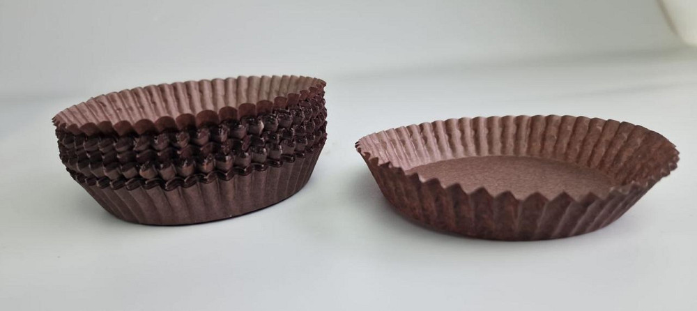 Тартолетка для кексов 11А  круглая коричневая D90 H20 (100шт)  (1 уп.) Харьков - изображение 4