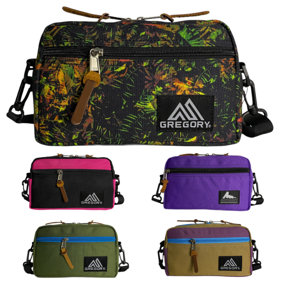 Сумка через плече Gregory padded shoulder pouch жовтогарячий квіти Запоріжжя