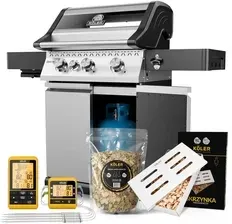 Гриль Zestaw Do Wędzenia Grill Gazowy Ogrodowy Koler Krone Compact Pro Silver Standard Київ - фото 1