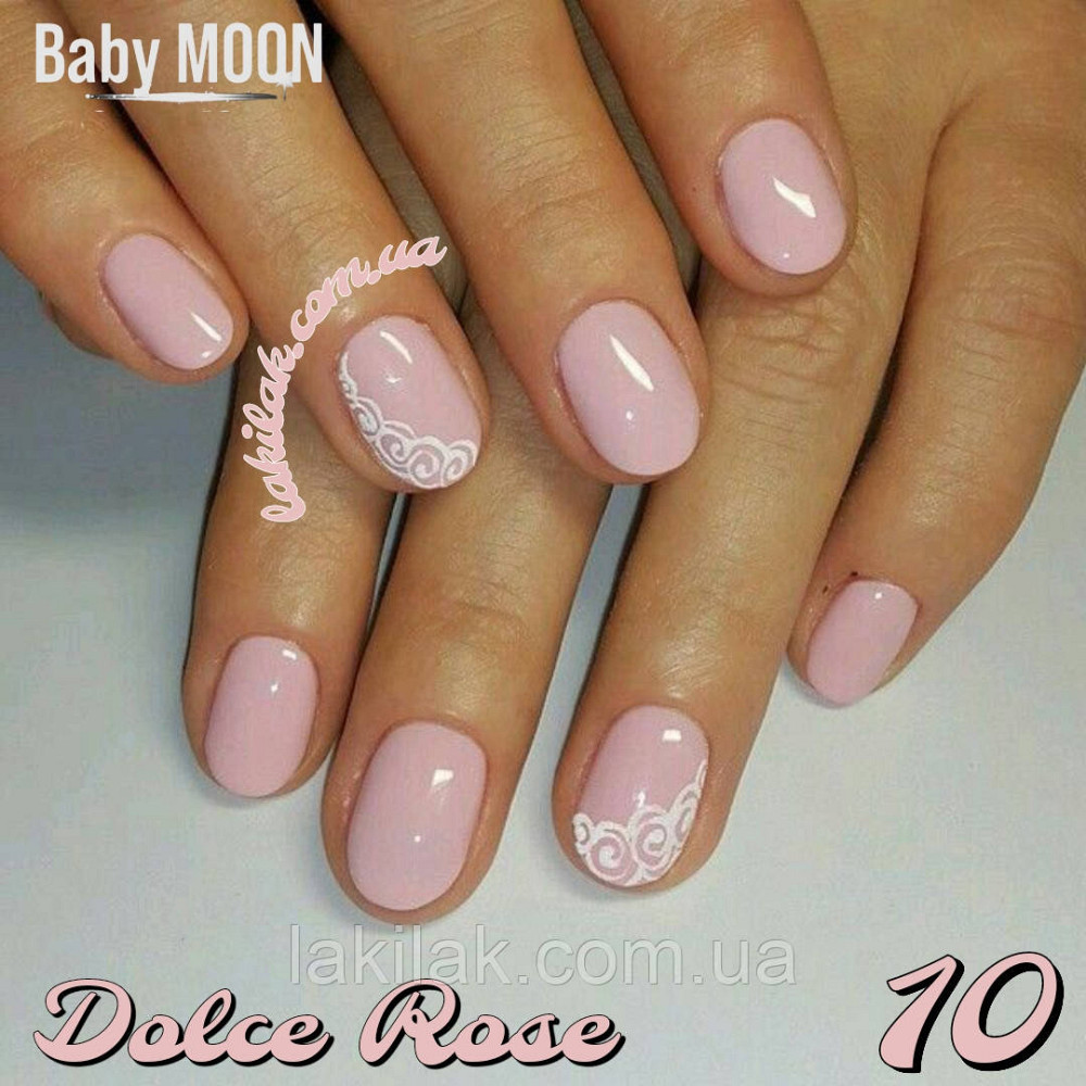 Гель-лак BABY MOON Dolce Rose №10 пильна троянда, 6 мл Херсон - фото 1