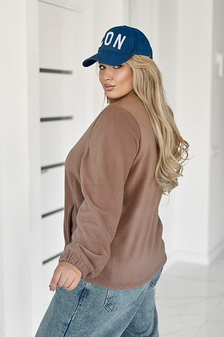 Флисовая женская кофта на молнии Jacket