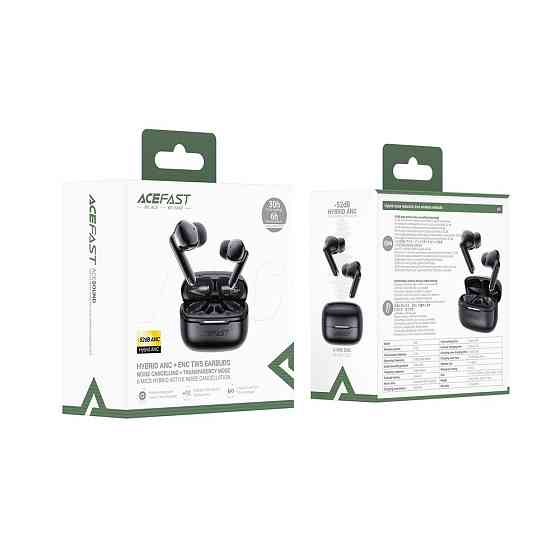 Бездротові навушники TWS ACEFAST W5 Hybrid ANC, IPX4, Black Одеса