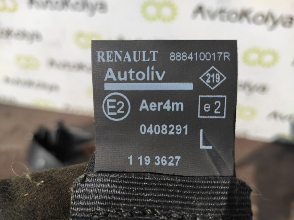 Ремінь безпеки задній лівий Renault Scenic III 2009-2016 (888410017R) Ковель - фото 2