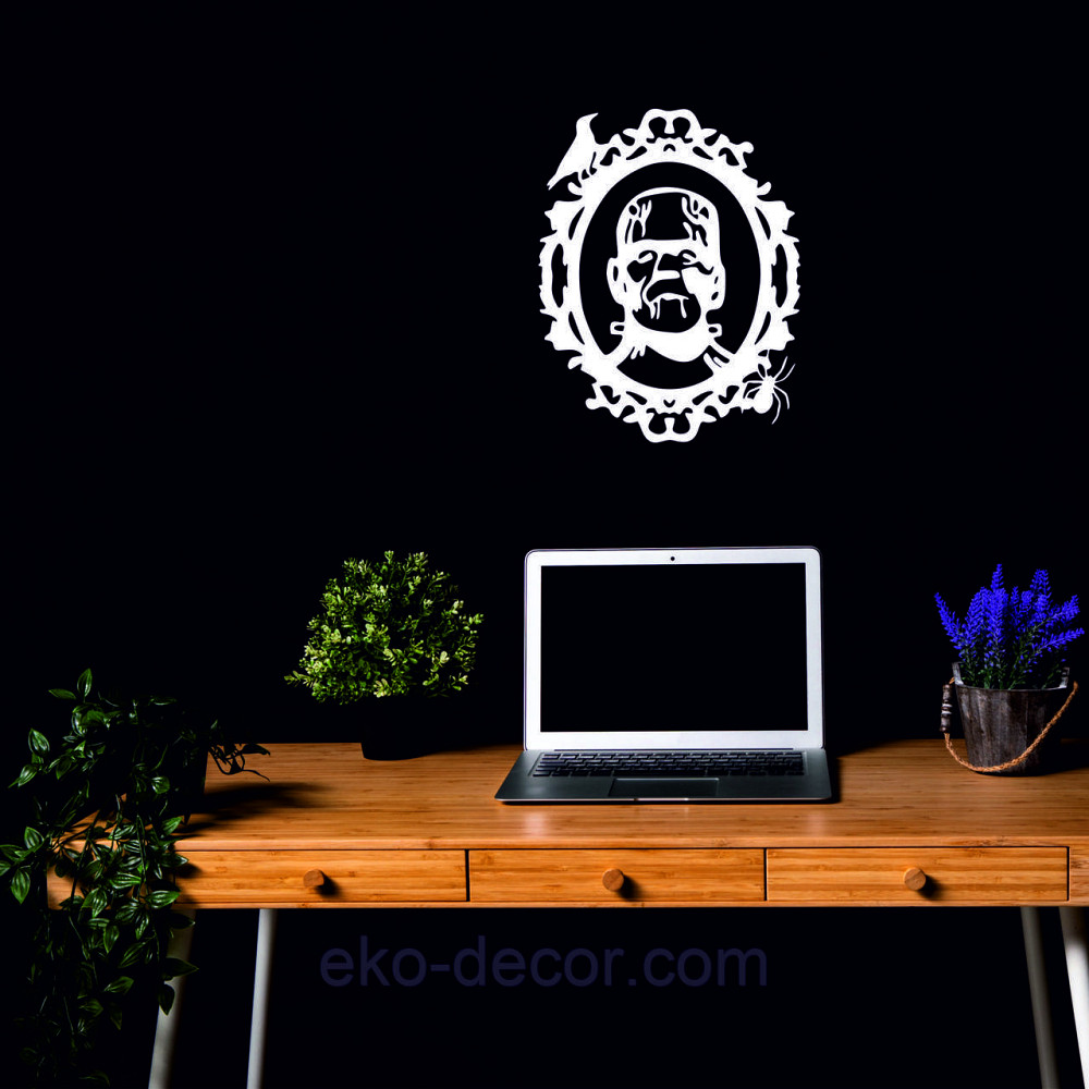 Декоративное настенное Панно «Франкенштейн», Декор на стену 90*70 см, Белый Киев - изображение 7