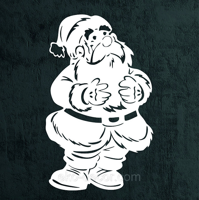 Декоративное настенное Панно «Дед Мороз», Декор на стену 70*42 см Киев - изображение 8