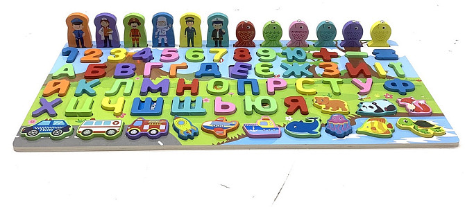 Дерев'яна іграшка Tree Toys розвиваюча дошка 6в1 Такий цікавий світ (MD 1927) Чернігів - фото 3