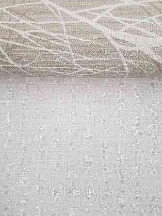 Шпалери вінілові на флізеліні гарячого тиснення Sintra Atmosphere однотонна тонка смуга темно-бежеві 512128 Київ