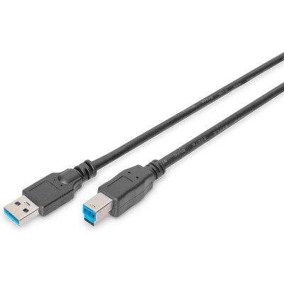 Дата кабель USB 3.0 AM/BM 1.8m black Digitus (AK-300115-018-S) Винница - изображение 1