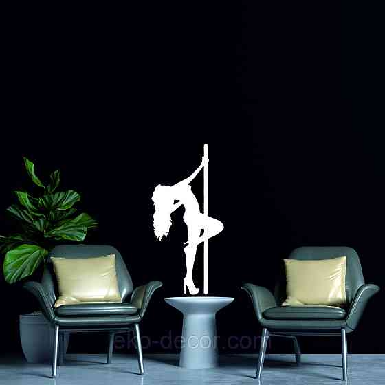 Декоративное настенное Панно «Стриптиз», Декор на стену 70*33 см, Белый Киев