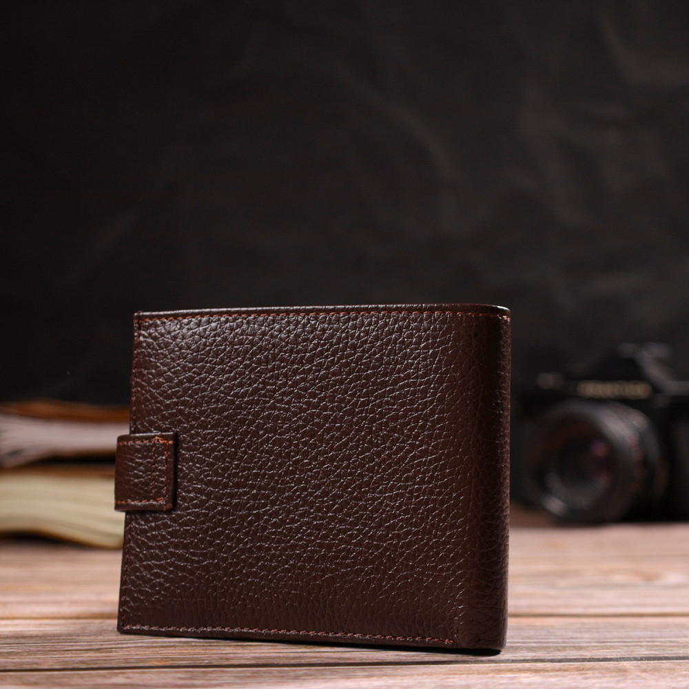 Красивый горизонтальный кошелек для мужчин из натуральной кожи флотар (CANPELLINI) Киев - изображение 3