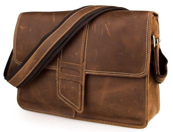 Сумка мужская в винтажном стиле Коричневая (Vintage) Киев - изображение 5