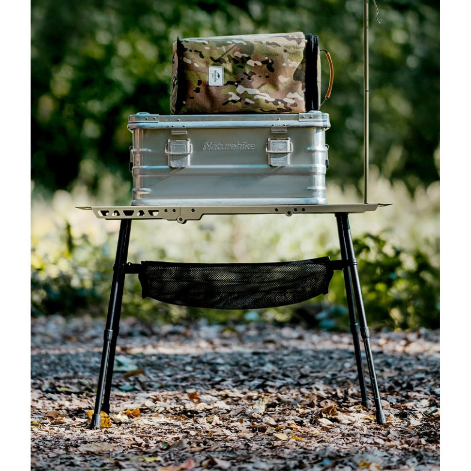 Стол складной Naturehike CNK2450JJ025 60х40 см алюминий Оливковый Винница - изображение 5