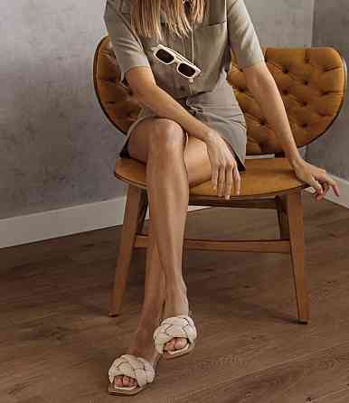 Milanti Шльопанці жіночі Milanti 134/35 бежеві (літо, шкіра натуральна) (4713) Коломыя